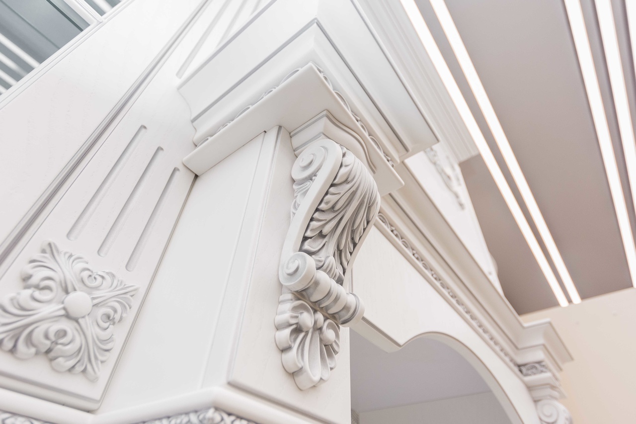 decor bucatarie clasica cu patina